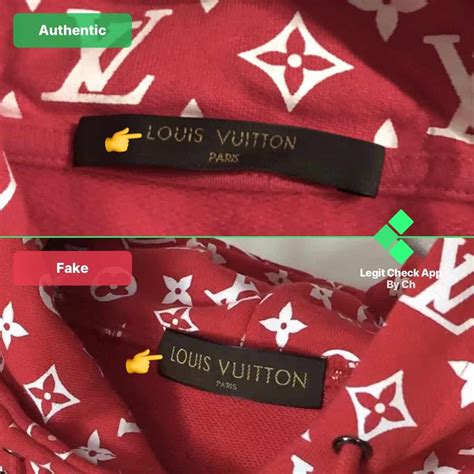 real vs fake supreme louis vuitton hoodie|supreme and Louis Vuitton jumper.